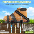 Lawn Aerator Shoes Spring-Loaded Design Patented Upgrade Double Layer Lawn Shoes Soil Yard Aerator Tool for Patio Garden